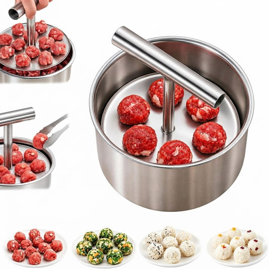 Blovrex™ 12-Hole Stainless Steel Meatball Maker
